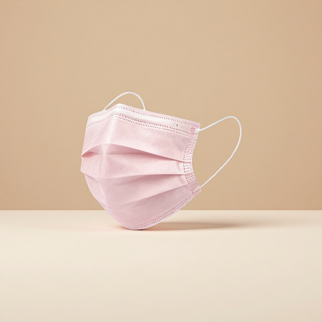 Pink cotton soft and skin-friendly mask, single-piece independent packaging, dust-proof daily commuting mask, sun protection Specification image