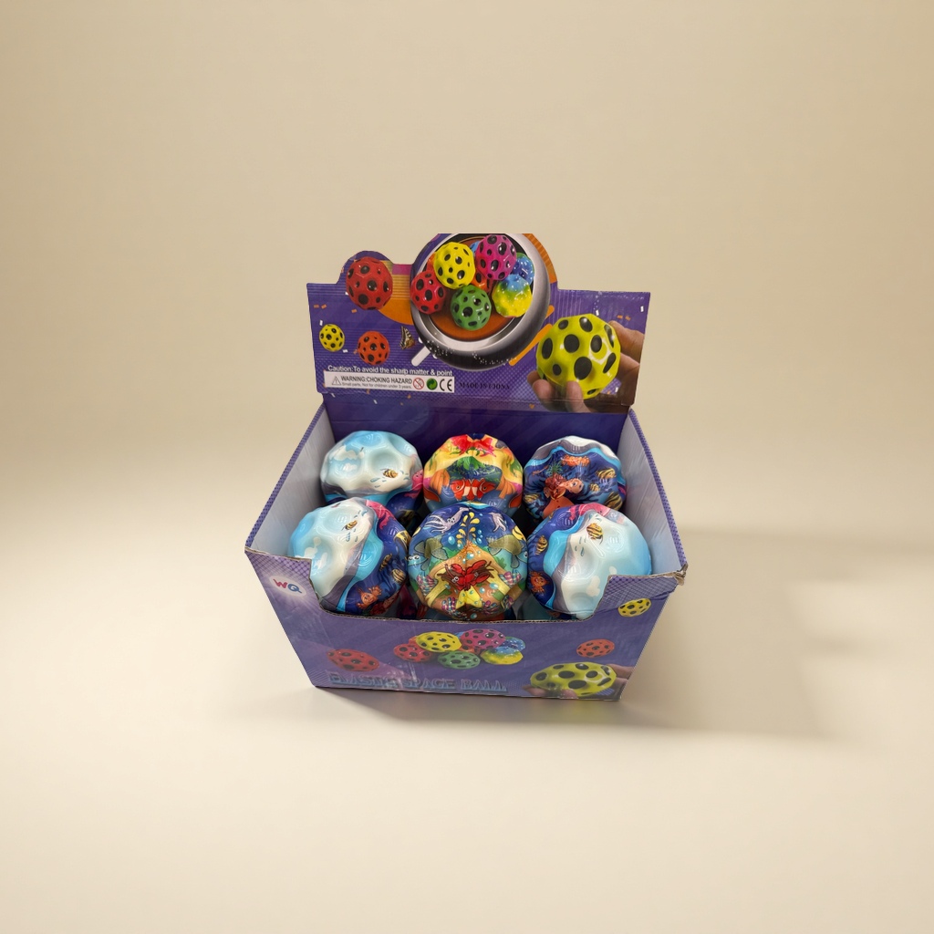 Colorful elastic balls, children's educational toys, fitness and stress-relieving elastic balls, 10cm Application Scenario