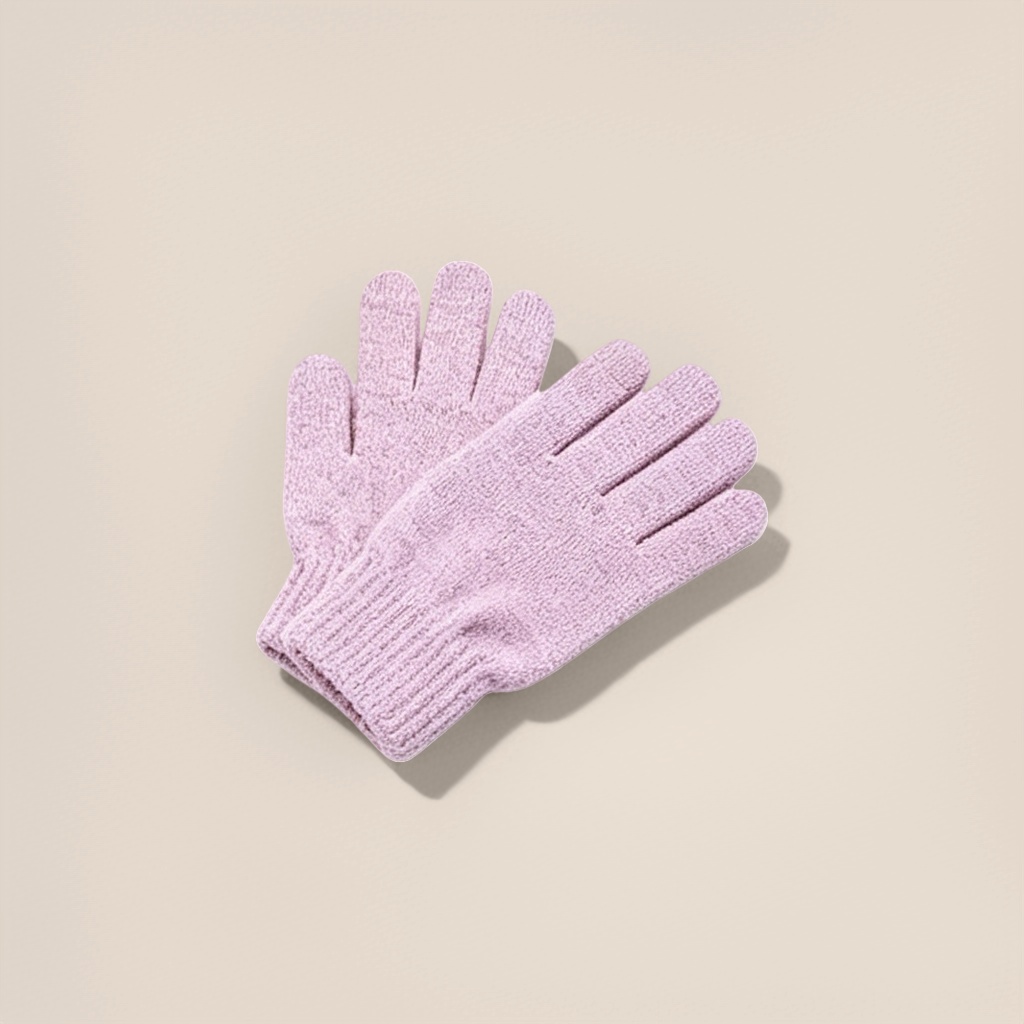Pink knitted gloves, warm and anti-slip, fingertip touch screen, autumn and winter style gloves Application Scenario