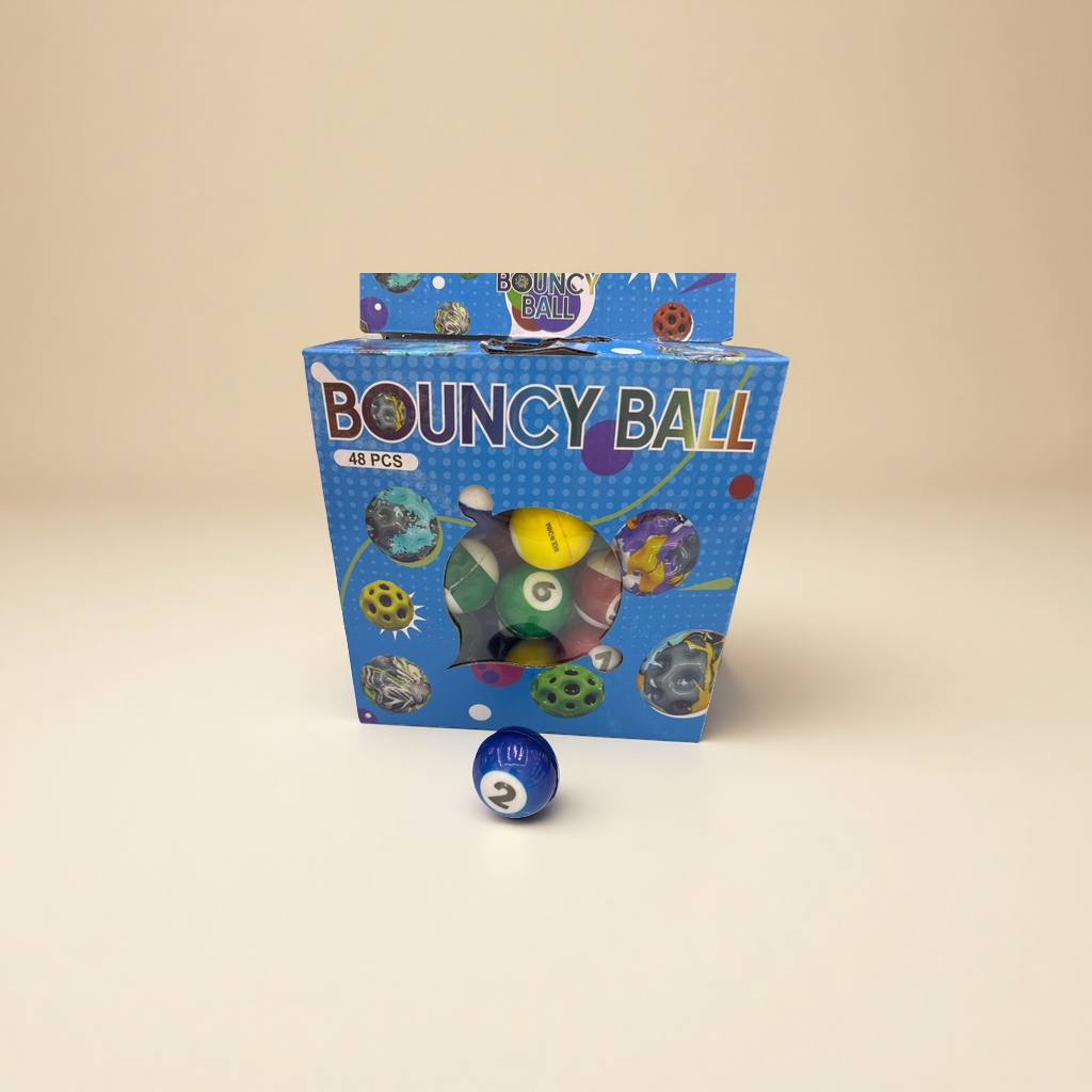 Colorful bouncy ball set with packaging box, children's educational and stress-relieving toys, sports training assistance