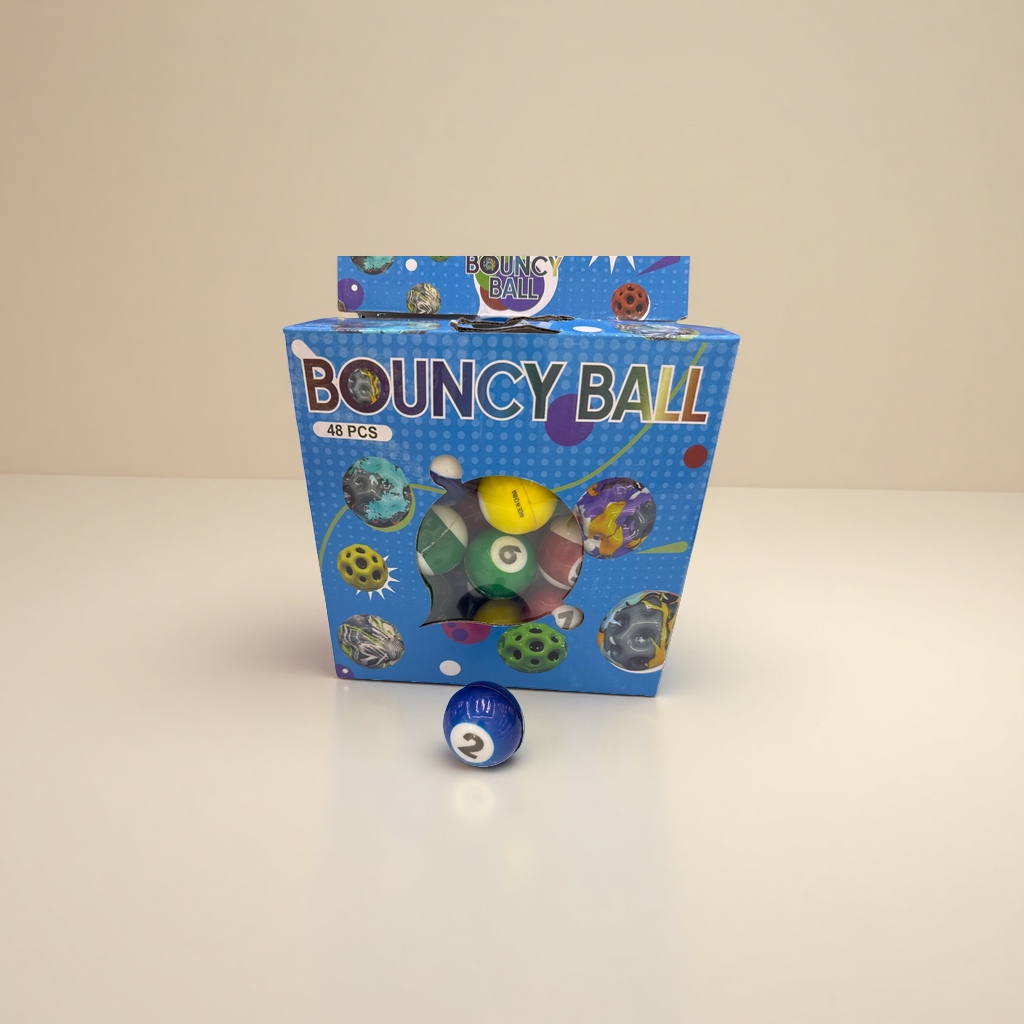 Colorful bouncy ball set with packaging box, children's educational and stress-relieving toys, sports training assistance Specification image