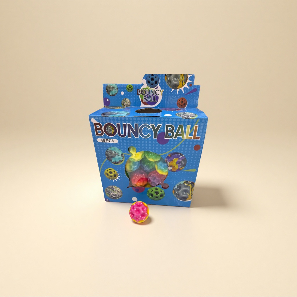 Colorful elastic balls with special packaging boxes are highly elastic, safe and non-toxic, and are children's educational toys Specification image