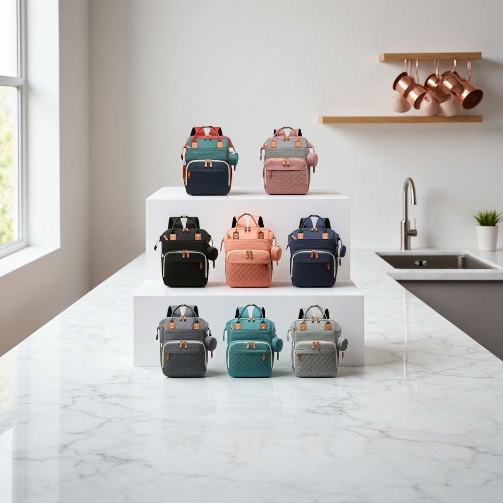 Multi-color backpack, fashionable and casual, large-capacity student commuting backpack details Picture