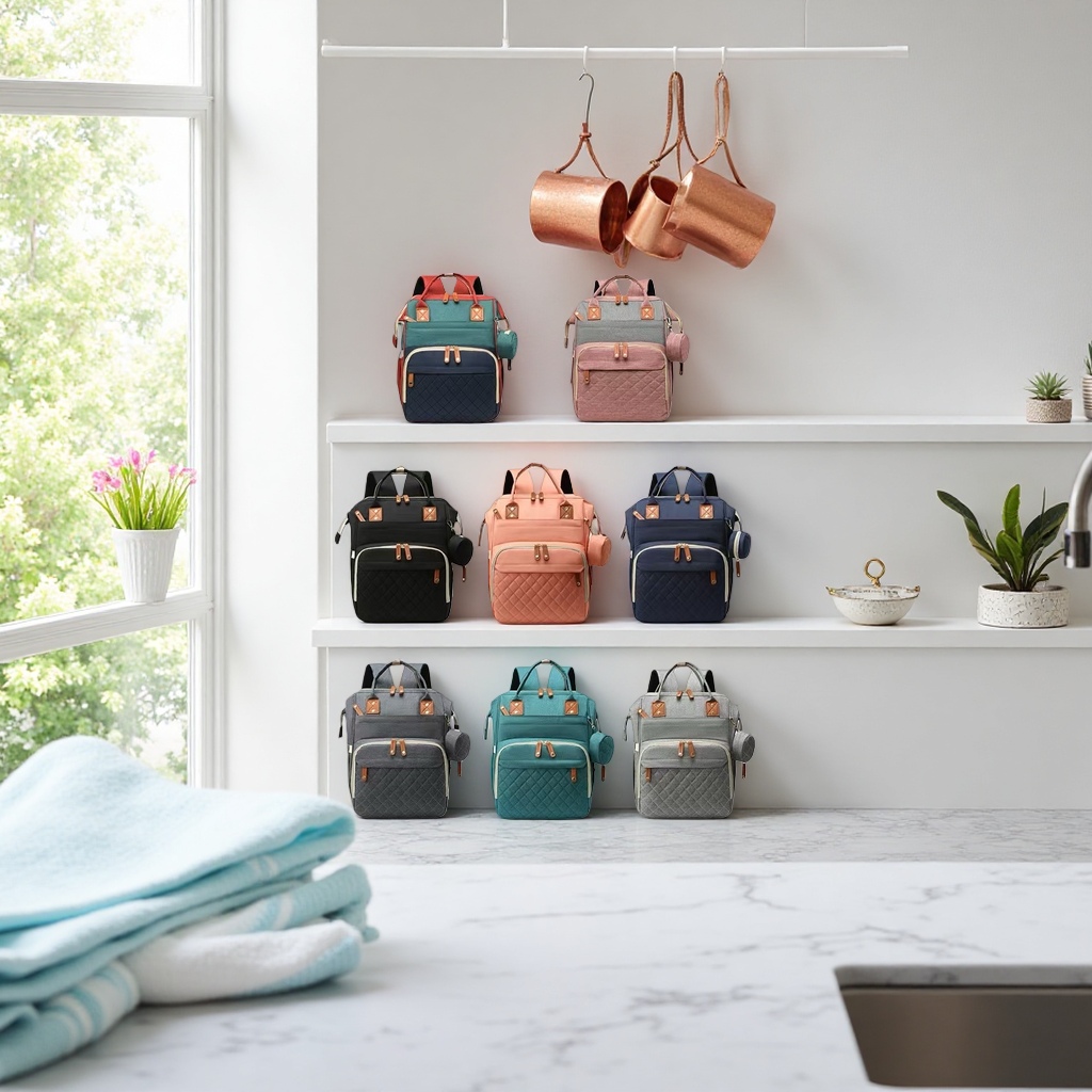 Multi-color backpack, fashionable and casual, large-capacity student commuting backpack Application Scenario