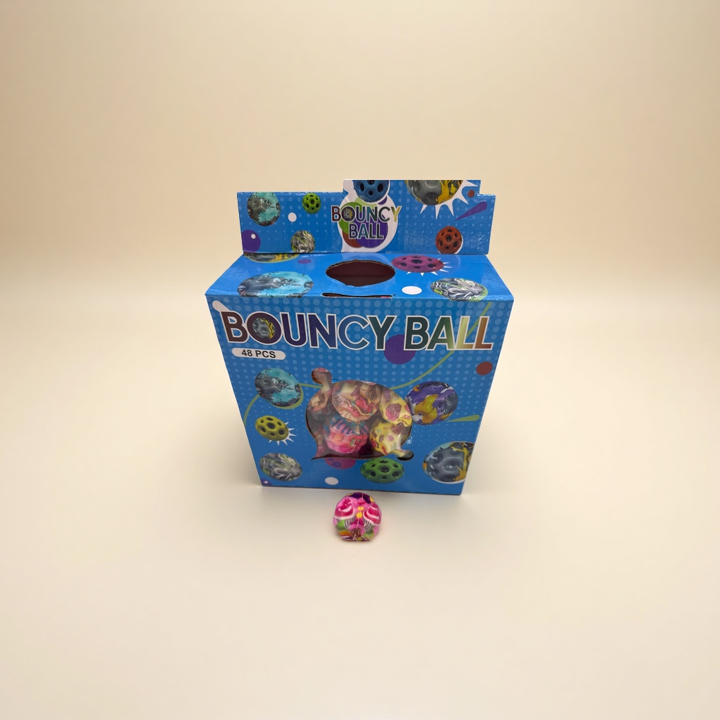 Colorful bouncy ball set with packaging box, children's educational and stress-relieving toys, for sports training Specification image
