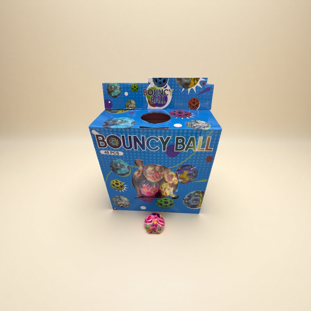 Colorful bouncy ball set with packaging box, children's educational and stress-relieving toys, for sports training details Picture