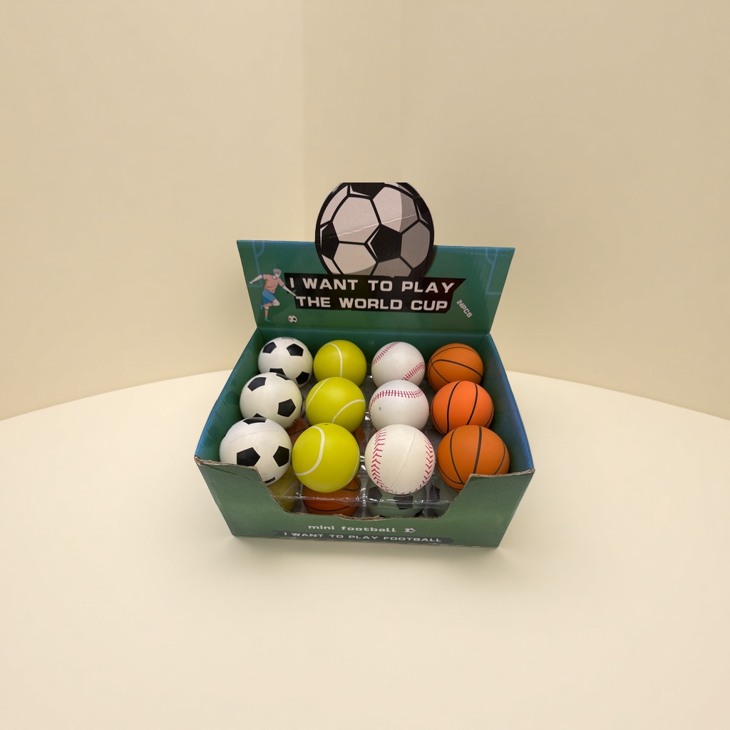 Mini football, tennis, baseball and basketball combination set toy balls Application Scenario