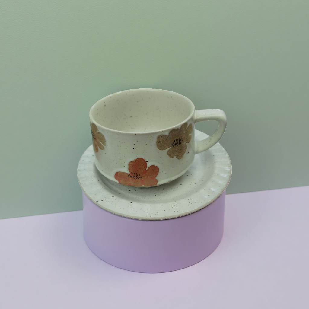 Ceramic tea cups are made by high-temperature firing with a smooth glaze surface. They are portable water cups for home and office use Application Scenario