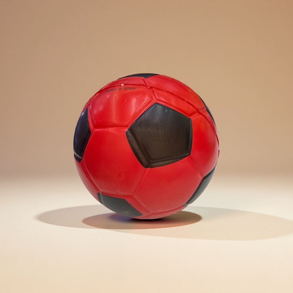 The red football professional match ball training football leather has a wear-resistant and anti-slip texture