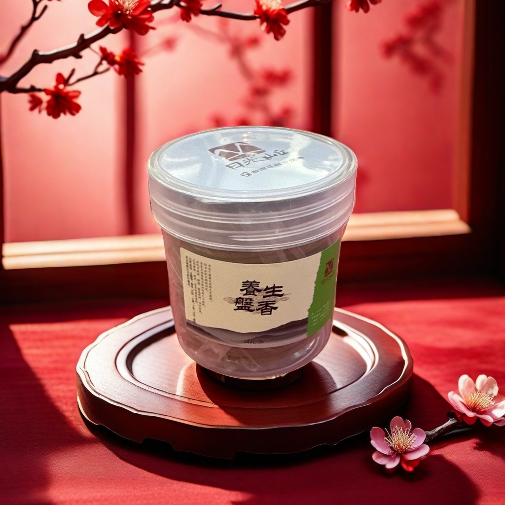 Health-preserving incense in a transparent plastic can, repelling mosquitoes, calming the mind and promoting sleep, with natural herbal fragrance Application Scenario