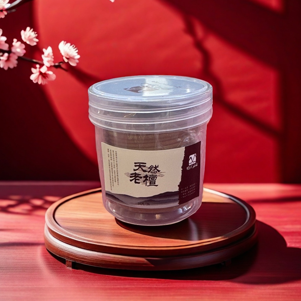 Natural old sandalwood transparent plastic can, insect and mosquito repellent home fragrance, agarwood Buddha incense Application Scenario