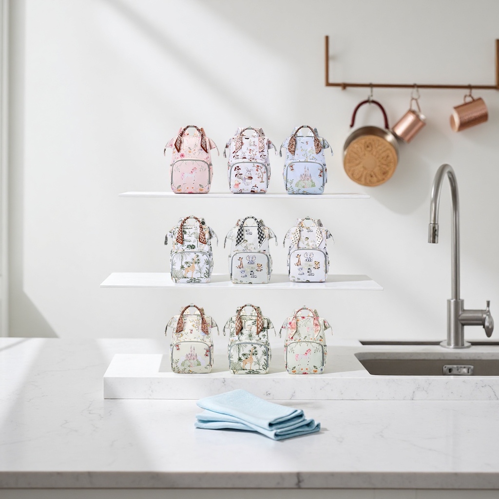 Rich in color, diverse in pattern, cute cartoon and fashionable design backpack Application Scenario
