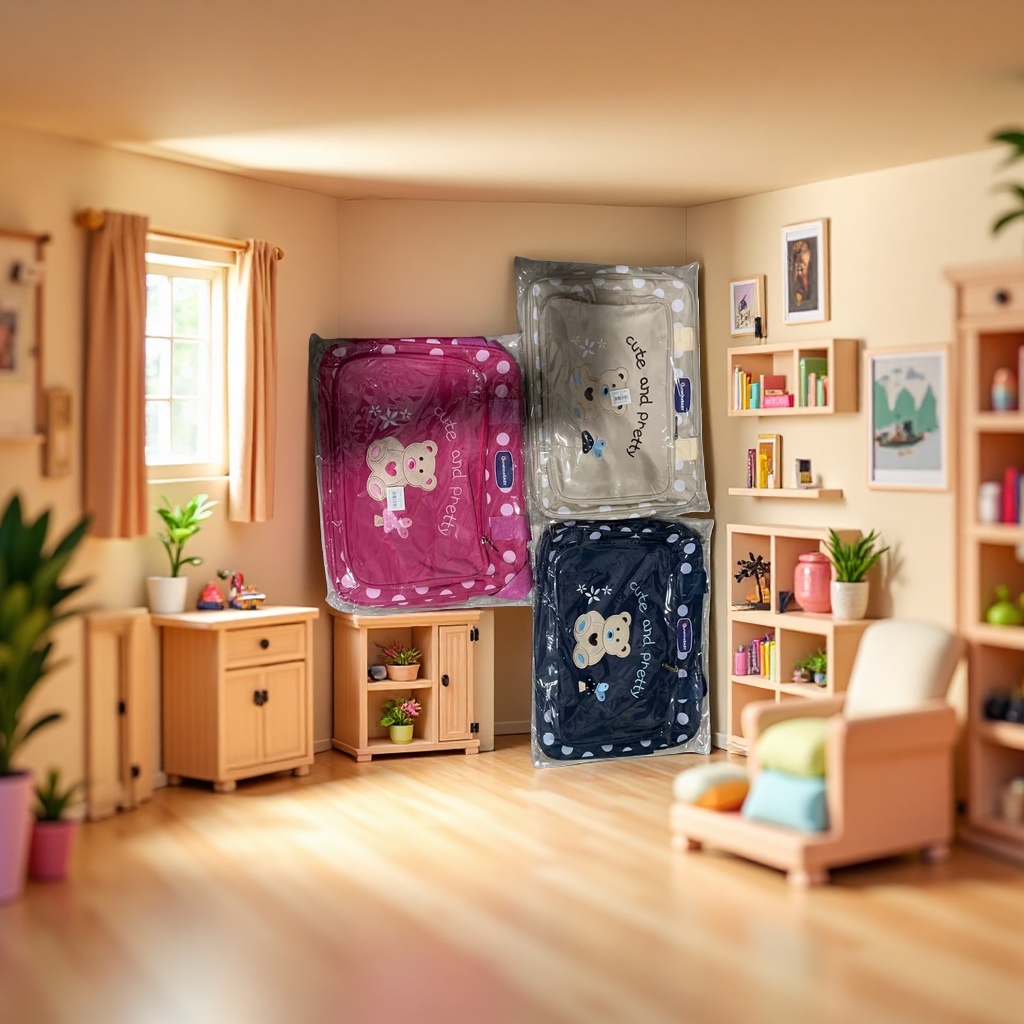 Cute bear pattern storage bag, multi-functional portable toiletry, makeup and travel storage bag details Picture