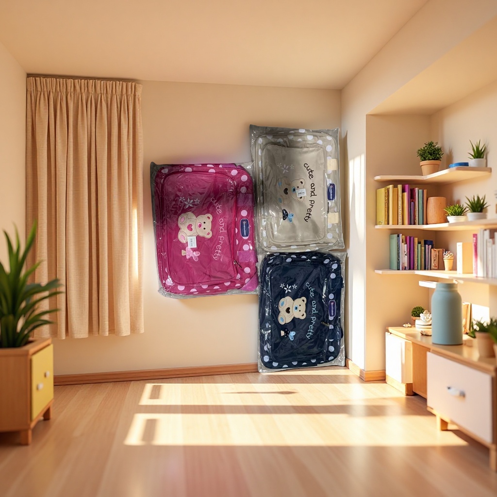 Cute bear pattern storage bag, multi-functional portable toiletry, makeup and travel storage bag Specification image