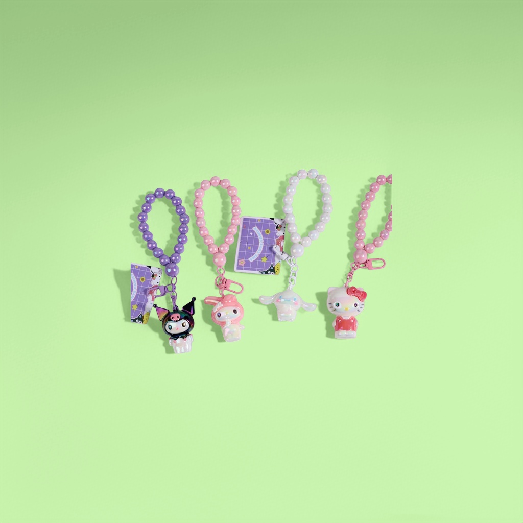 三丽鸥串珠挂件可爱卡通钥匙扣手机包挂饰