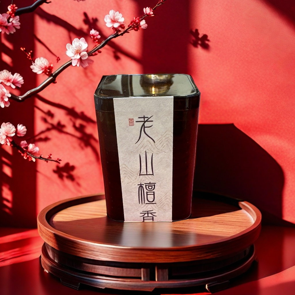 Old Mountain Sandalwood Incense Can, Natural agarwood Wood Fragrance Gift box details Picture