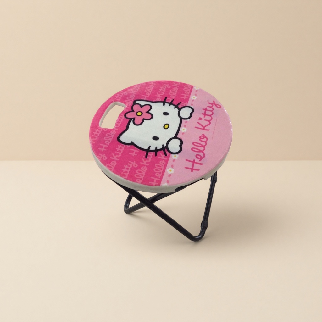 Hello Kitty图案折叠凳 儿童家用便携小凳子
