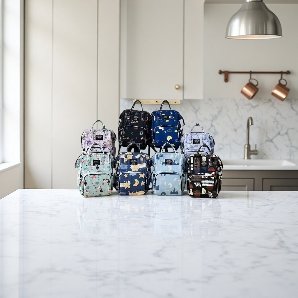 A variety of cartoon-patterned backpacks are fashionable for students' commuting, lightweight and with large capacity details Picture