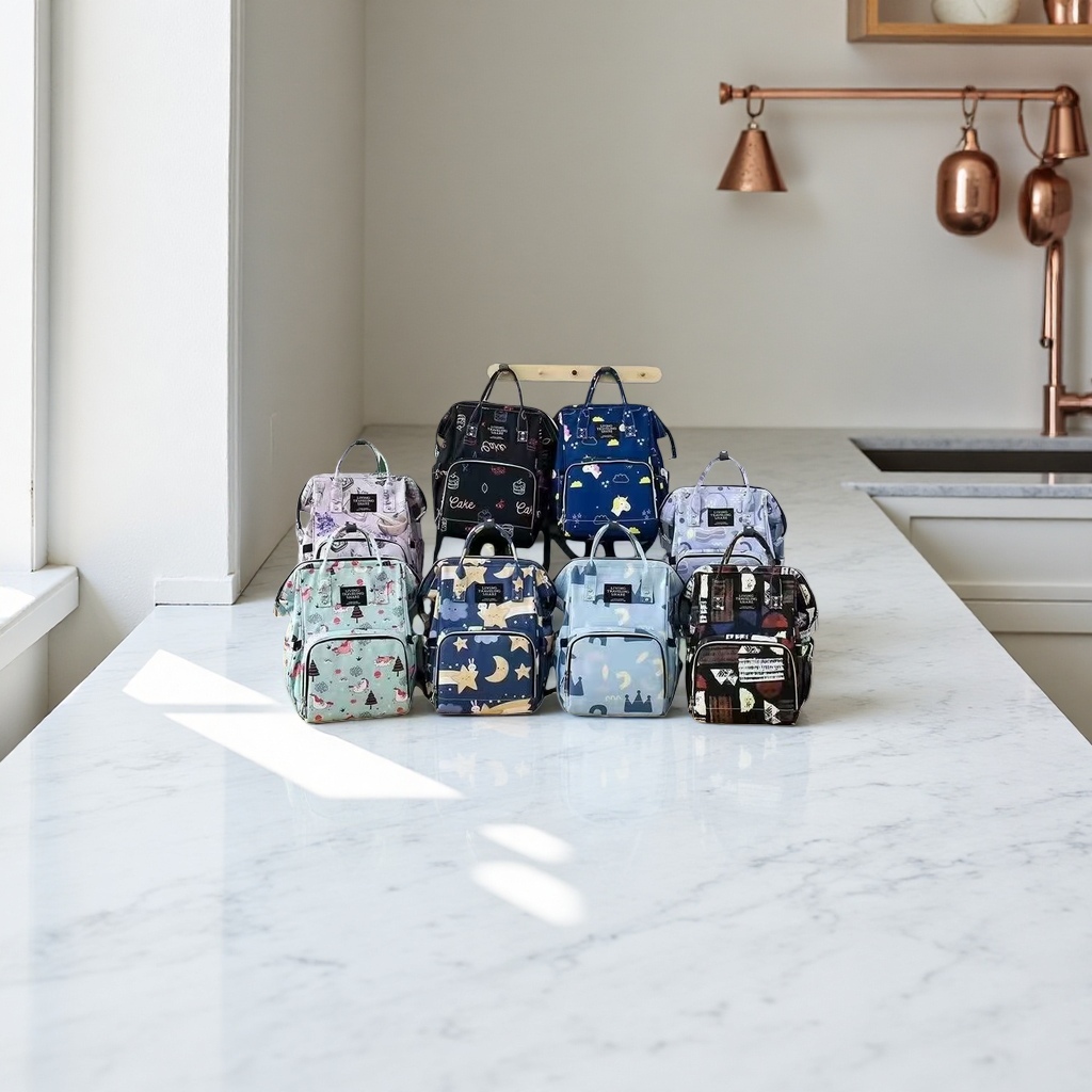 A variety of cartoon-patterned backpacks are fashionable for students' commuting, lightweight and with large capacity