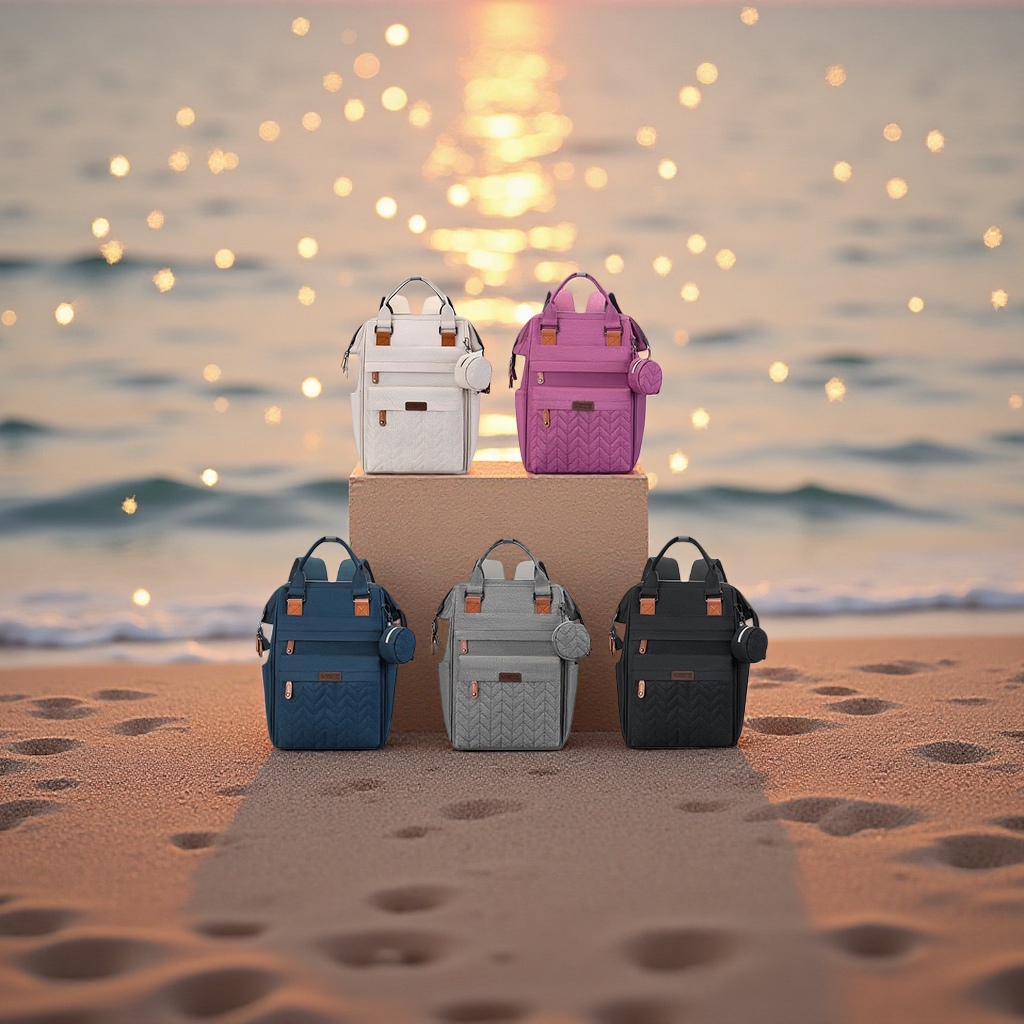 The color display backpack is available in multiple colors and is a fashionable student commuting backpack Application Scenario