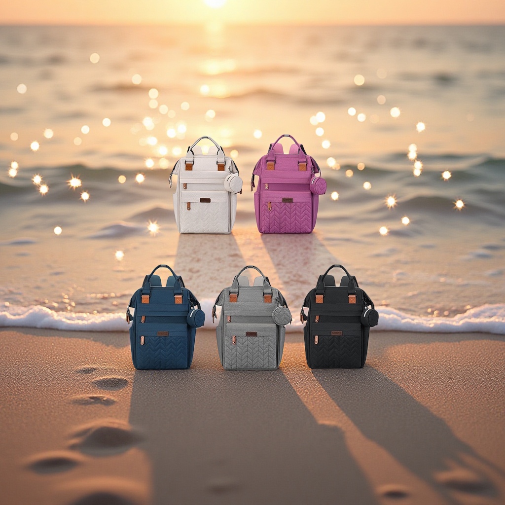 The color display backpack is available in multiple colors and is a fashionable student commuting backpack details Picture