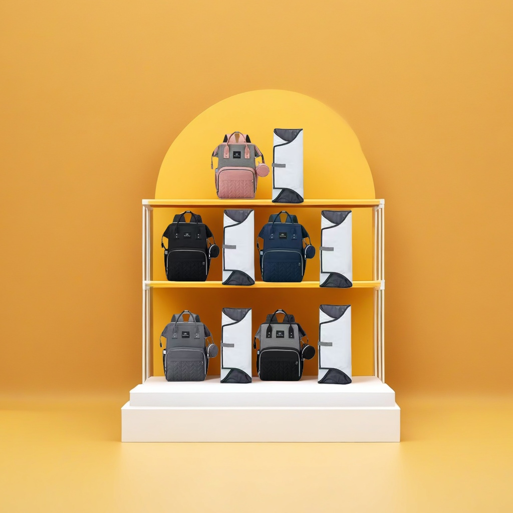 The designer's color scheme blends art with classic backpacks Specification image