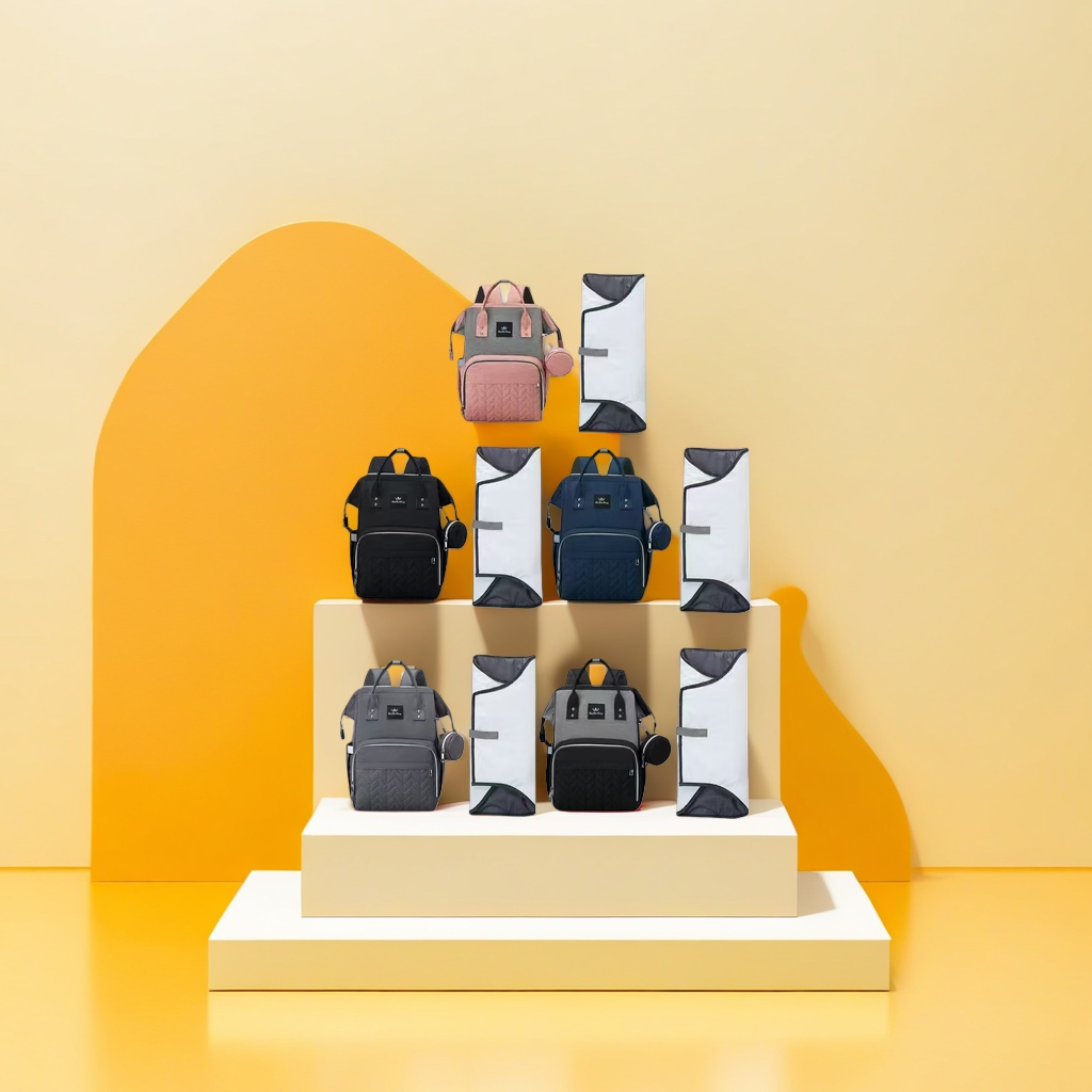 The designer's color scheme blends art with classic backpacks details Picture