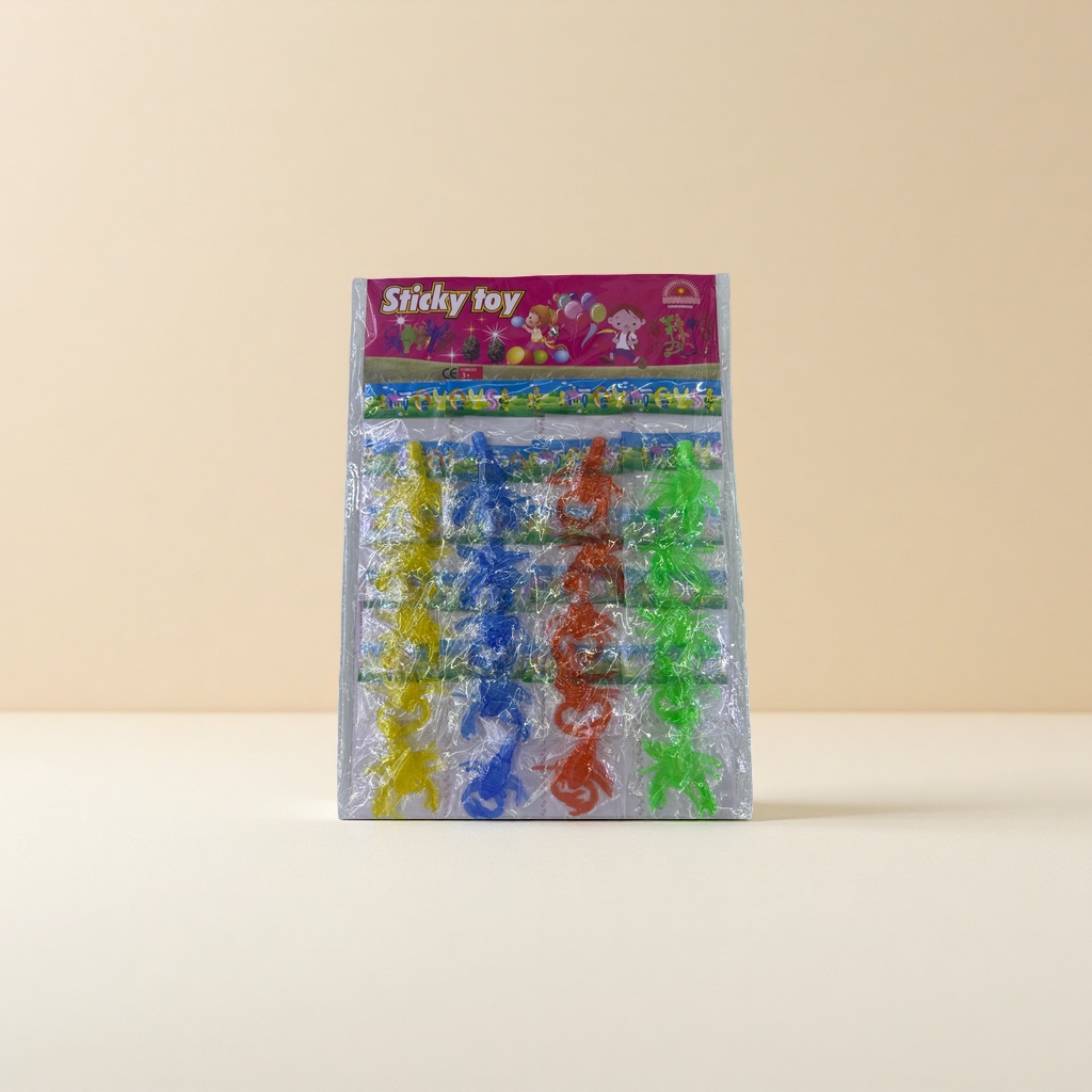 彩色粘性塑料动物造型玩具 儿童益智解压可重复粘贴