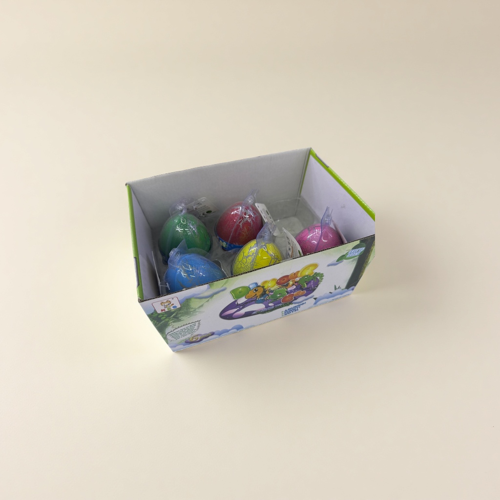 Colorful dinosaur egg toy children's intelligence treasure hunt set can hatch simulation dinosaur models details Picture