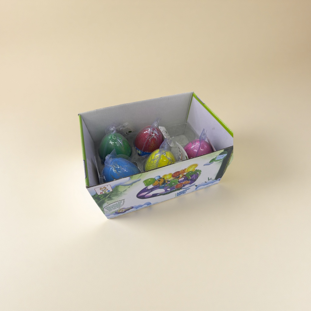 Colorful dinosaur egg toy children's intelligence treasure hunt set can hatch simulation dinosaur models