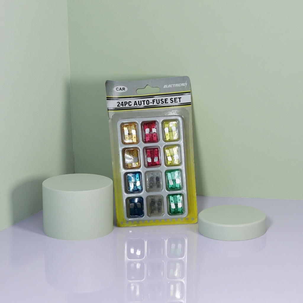 汽车保险丝套装24PC AUTO-FUSE SET 通用型车载熔断器备用件