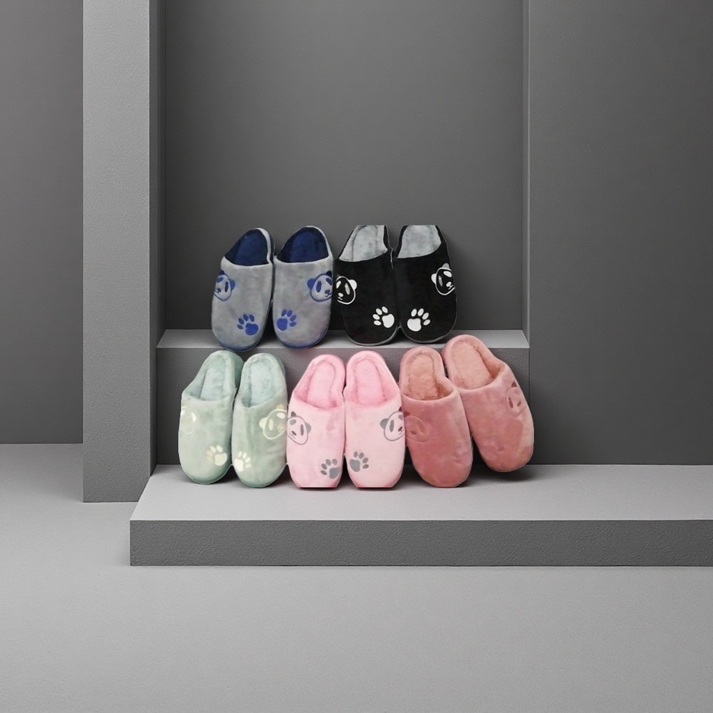 Plush slippers and thickened coral fleece home thermal cotton slippers Application Scenario