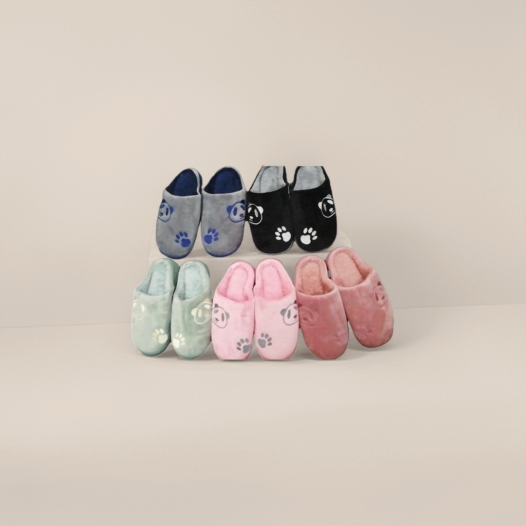 Plush slippers and thickened coral fleece home thermal cotton slippers Specification image