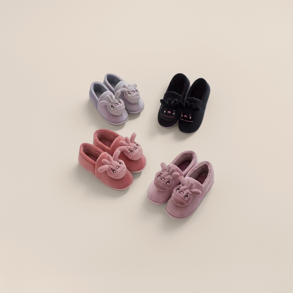 Cute cartoon rabbit-shaped plush cotton shoes Specification image