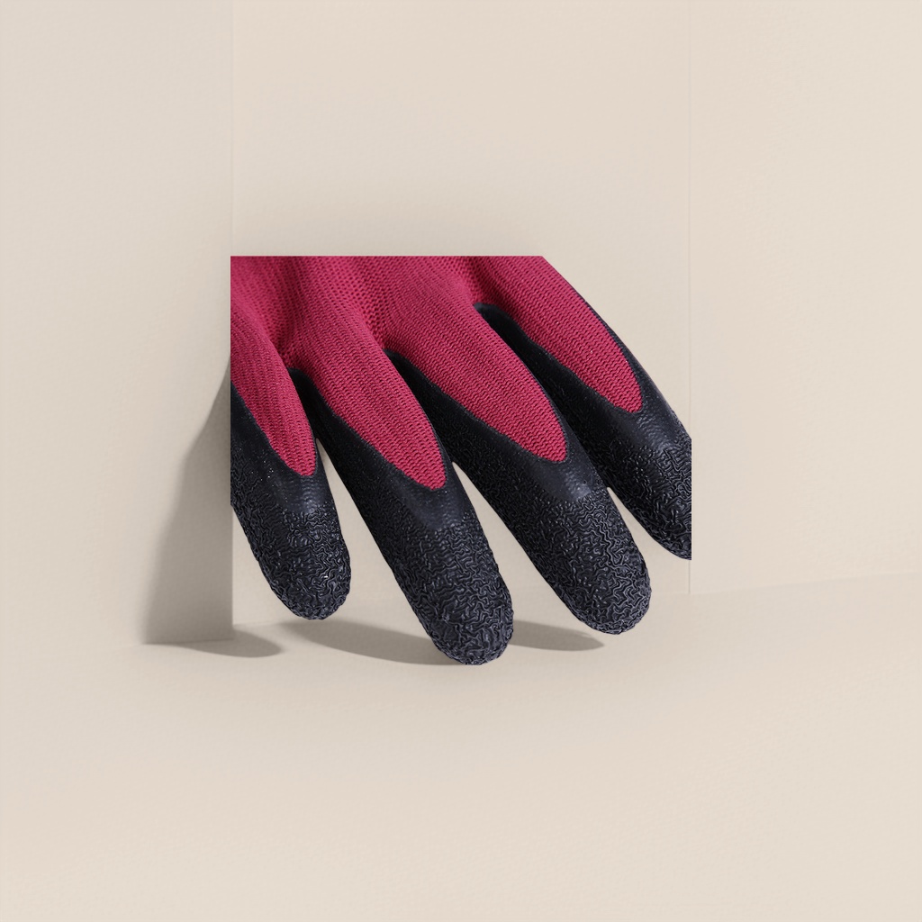 Black rubber-coated gloves, anti-slip, wear-resistant and thickened protective work labor protection supplies Application Scenario
