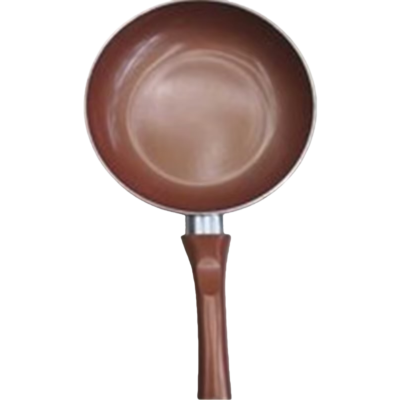Brown non-stick frying pan, home cooking pan without coating, healthy cooking cookware set Item Picture