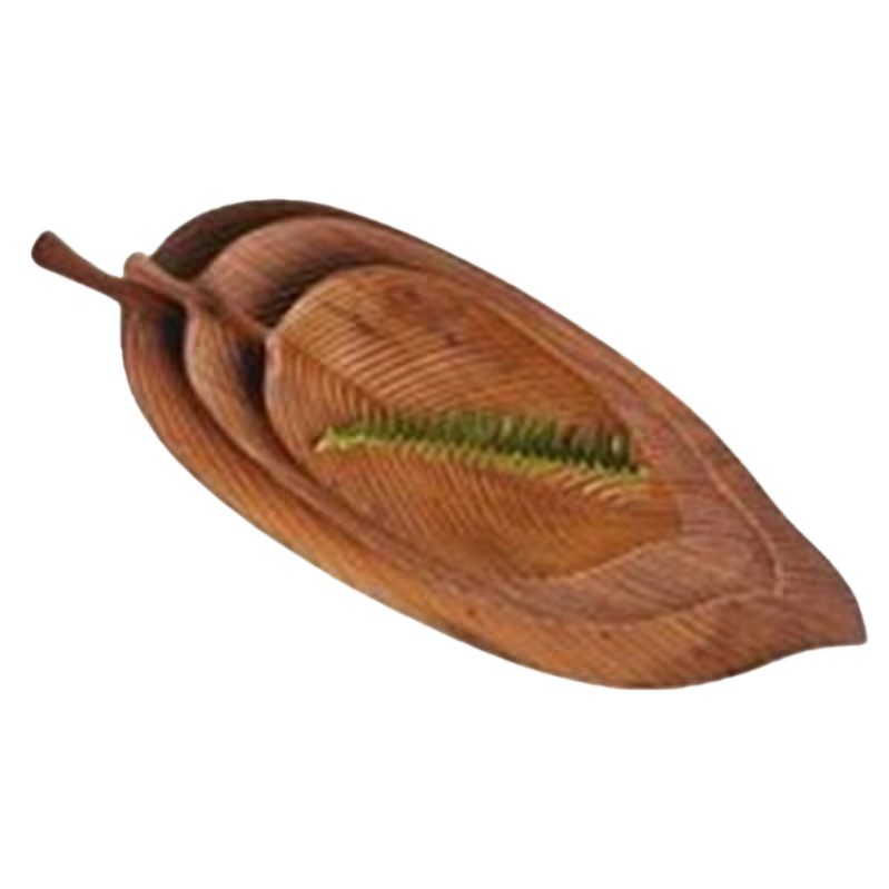 Wooden leaf-shaped tray, multi-functional storage tray, Nordic-style living room coffee table decoration Item Picture