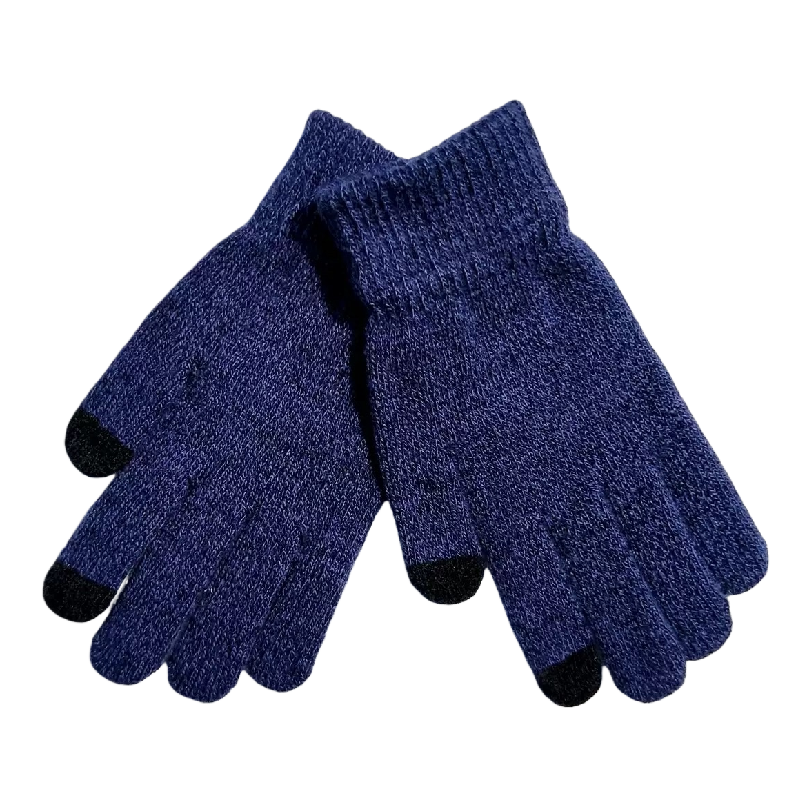 Dark blue knitted gloves, warm and anti-slip children's gloves, suitable for autumn and winter Item Picture