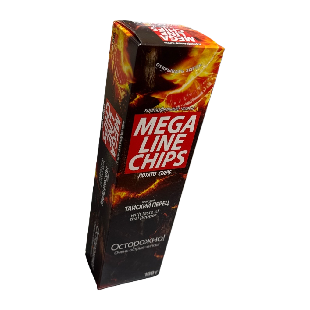 MEGA LINE CHIPS Special packaging box for Thai Chili Flavored Potato chips Item Picture