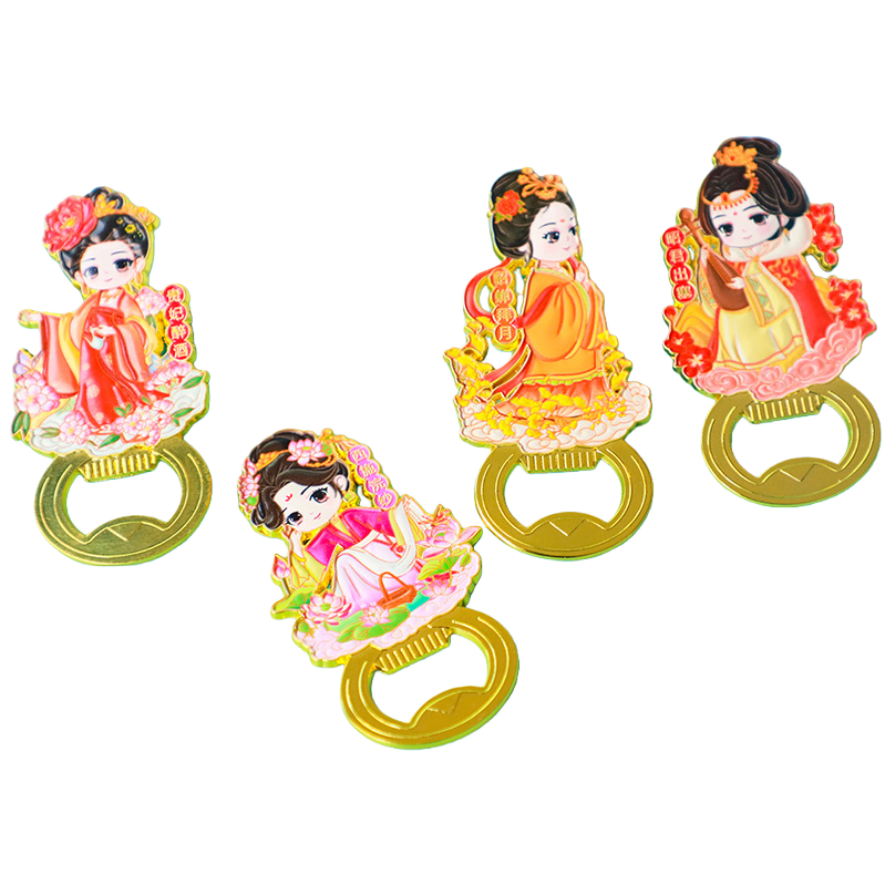 A portable tool for opening beer and wine bottle caps in the shape of cartoon characters Item Picture