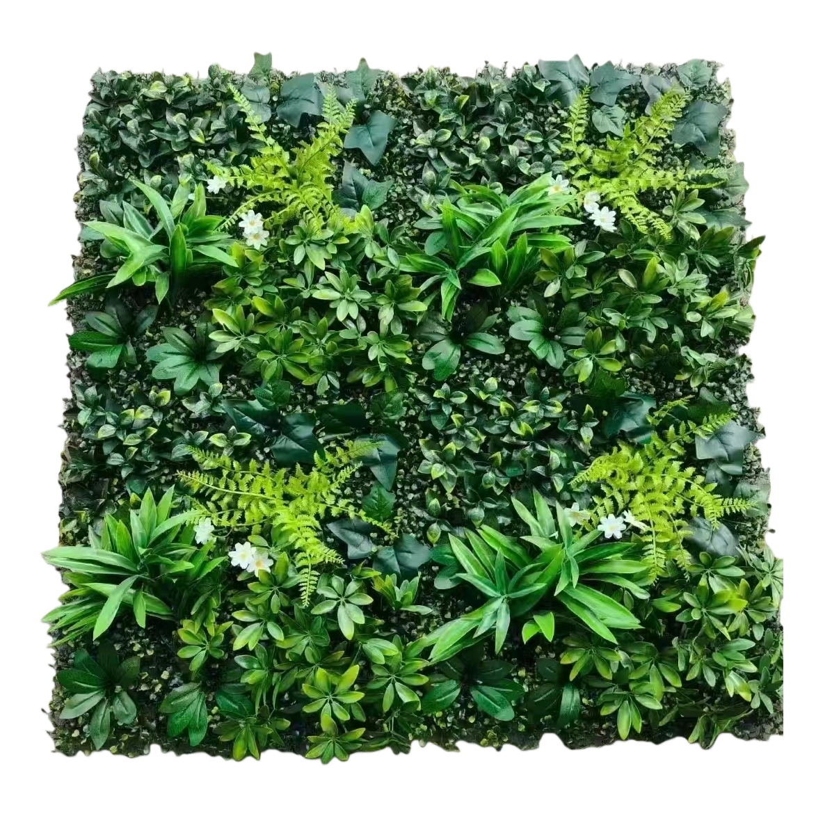 Simulación de pared de planta verde campo de fútbol césped artificial flores artificiales césped plástico Item Picture