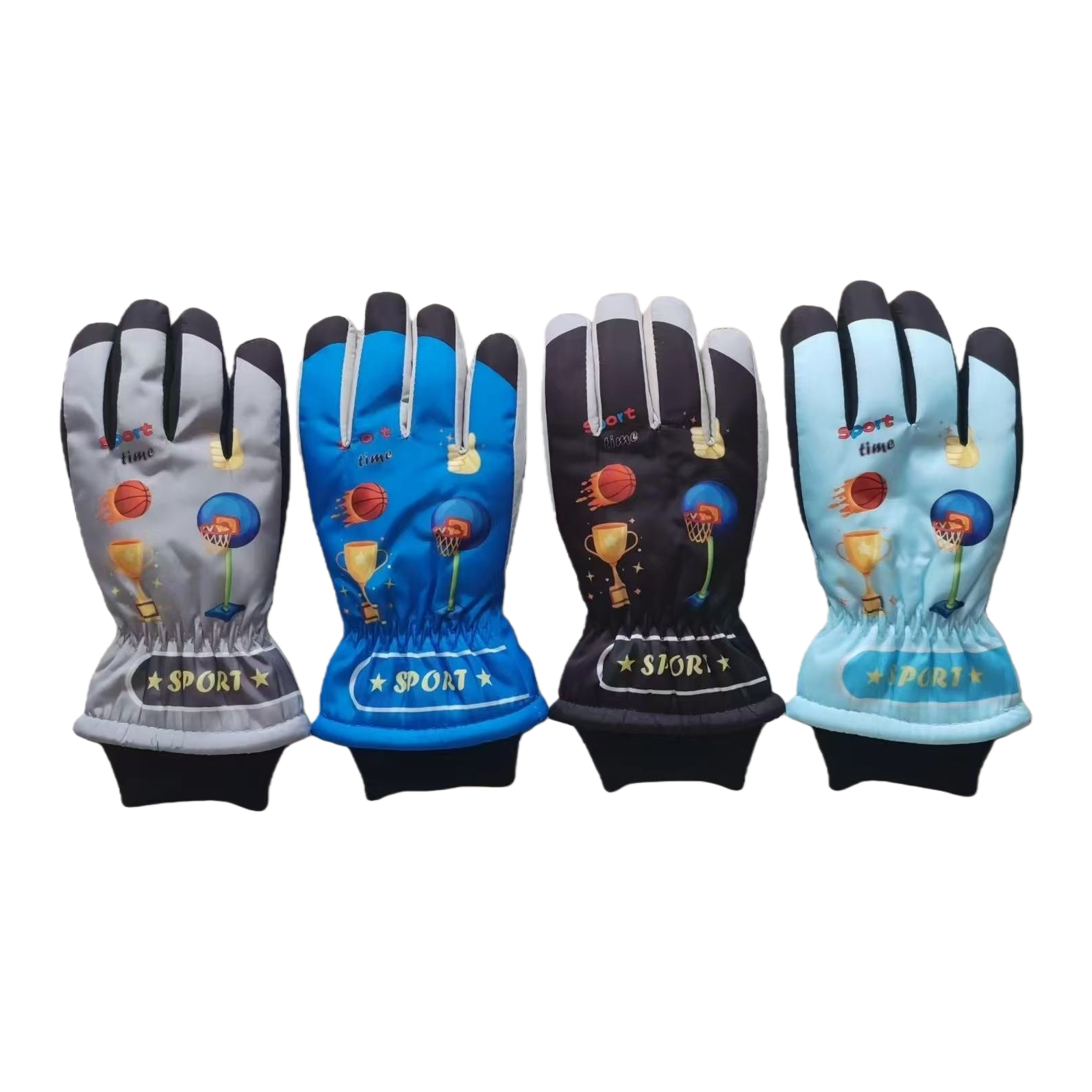 Cartoon warm gloves, children's winter cold-proof gloves Item Picture
