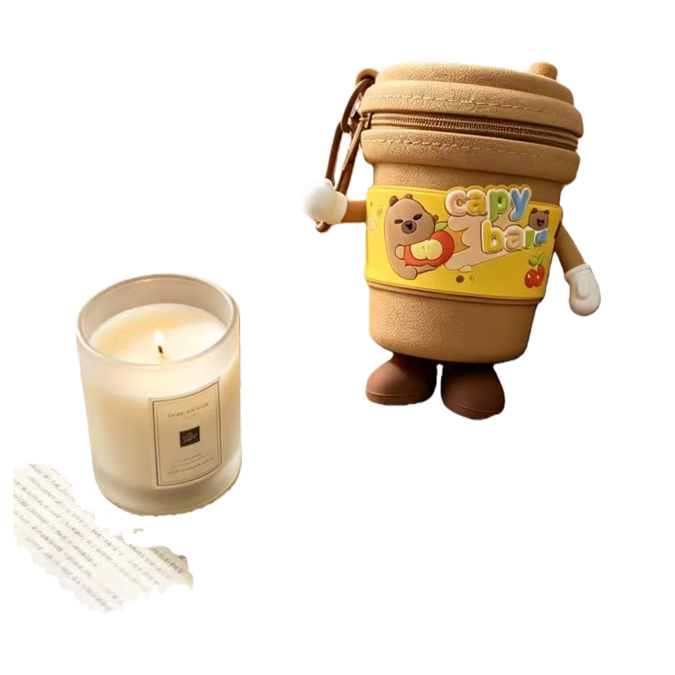 Cute cartoon water cup, children's insulated water cup 350ml, cute bear pattern portable water bottle Item Picture