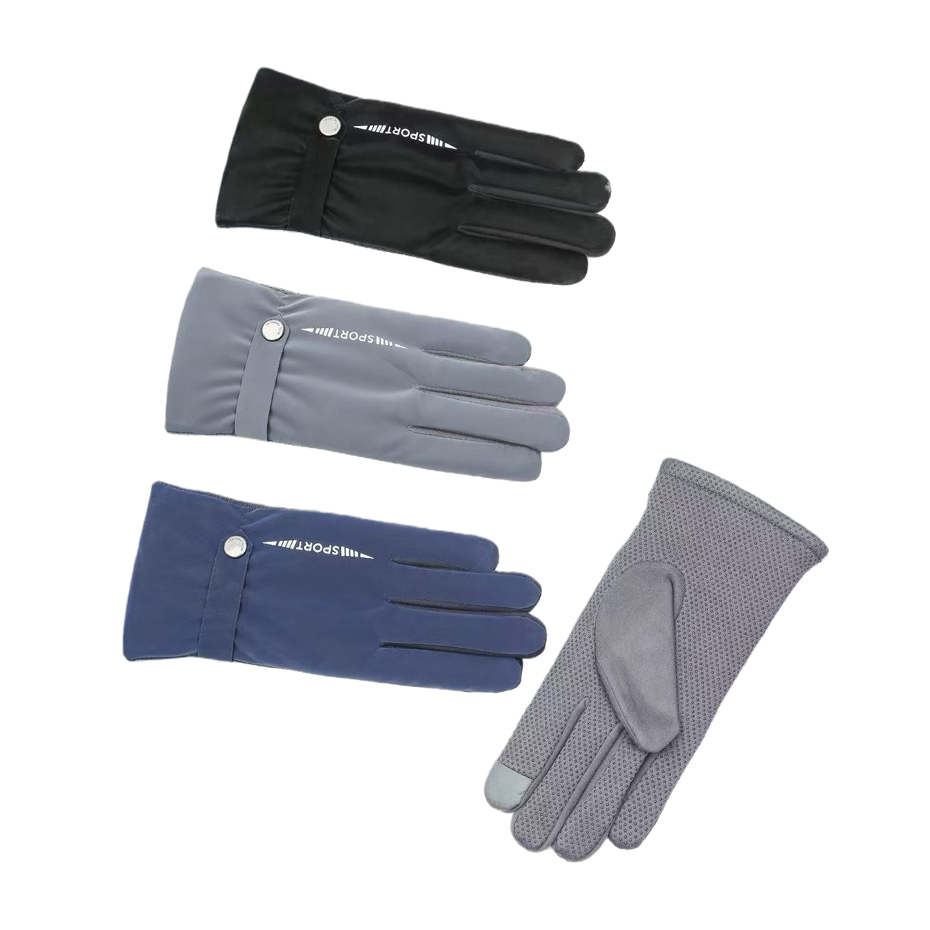 New thickened warm gloves for autumn and winter, unisex cold-proof knitted gloves Item Picture