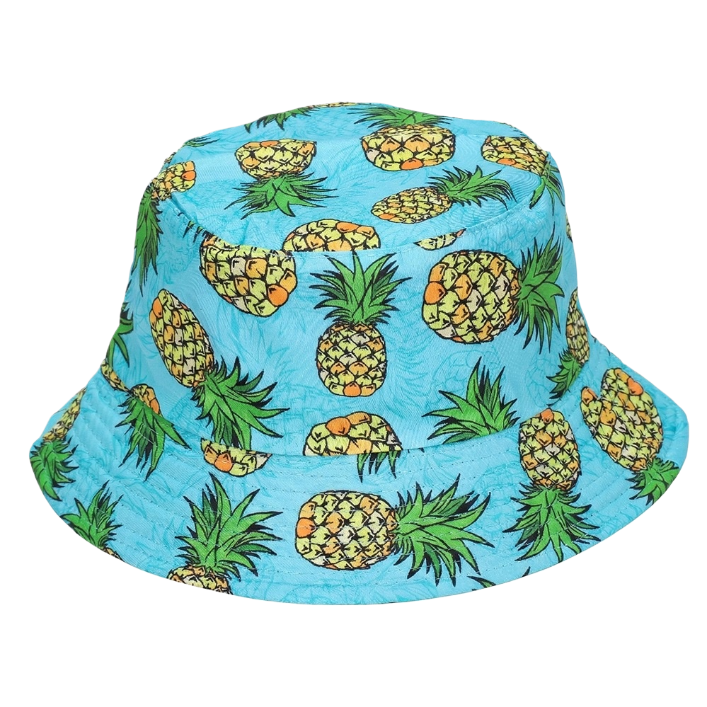 Sombrero de pescador con patrón de palmera negro protector solar transpirable plegable visera de verano Item Picture