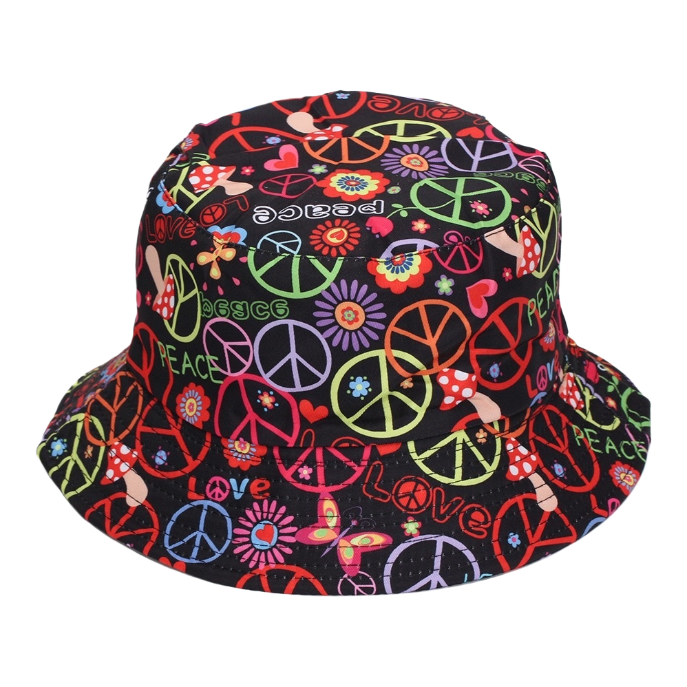 Green clover-patterned fisherman's hat is a fashionable and versatile sun-protective cap Item Picture