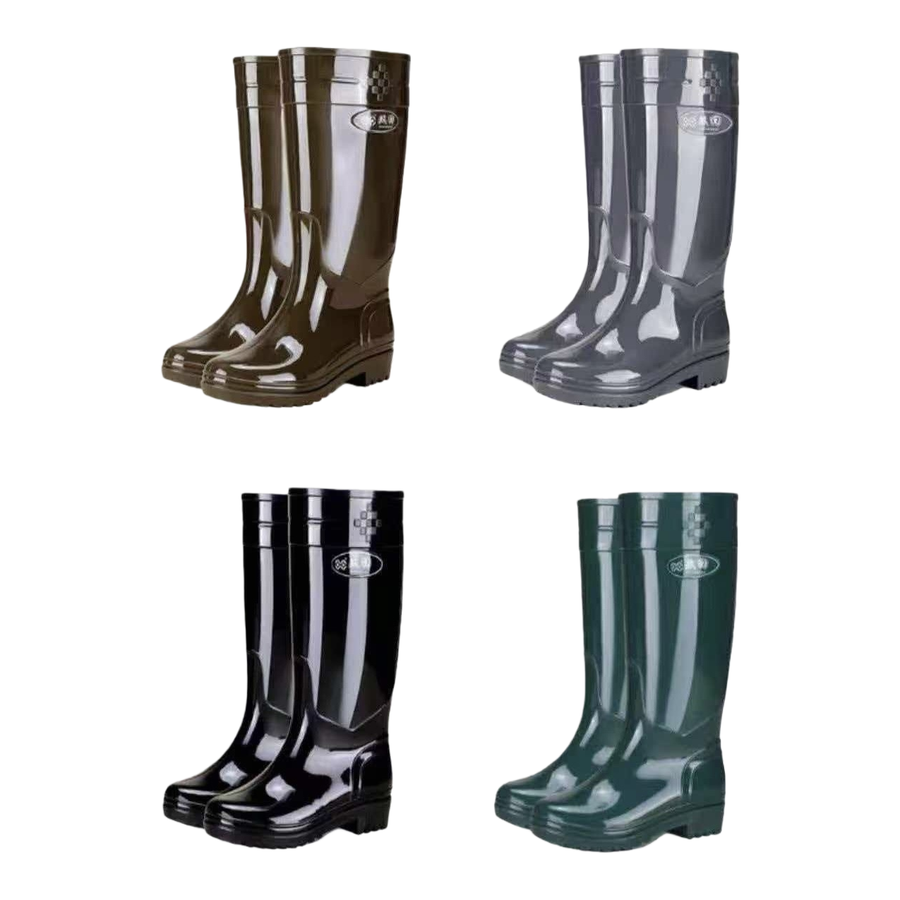 Women's rain boots, anti-slip thickened high-top waterproof rubber shoes specially designed for rainy days Item Picture