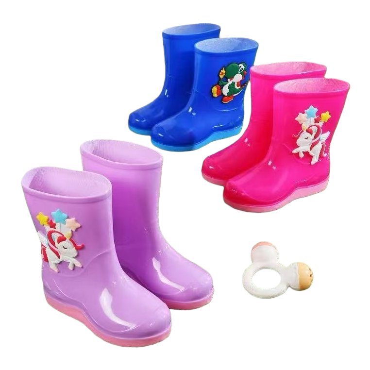 Waterproof and anti-slip thickened warm rain boots for children, specially designed for boys and girls on rainy days in spring and autumn Item Picture