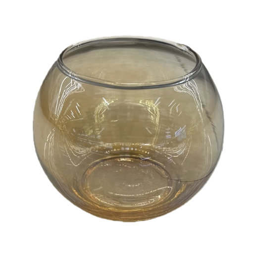 Amber glass vase, a Nordic-style living room decorative item, highly transparent and hand-blown Item Picture