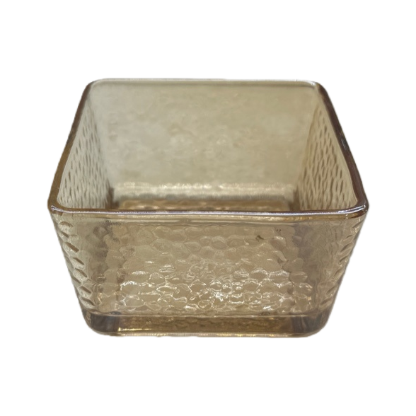 Amber-colored square glass container home storage bottle, high borosilicate heat-resistant sealed jar Item Picture